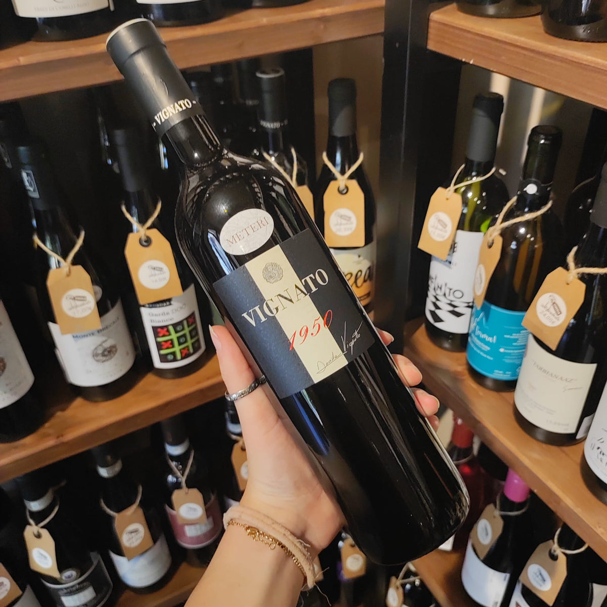 Bottiglia di 1950, Merlot biologico di Davide Vignato.
