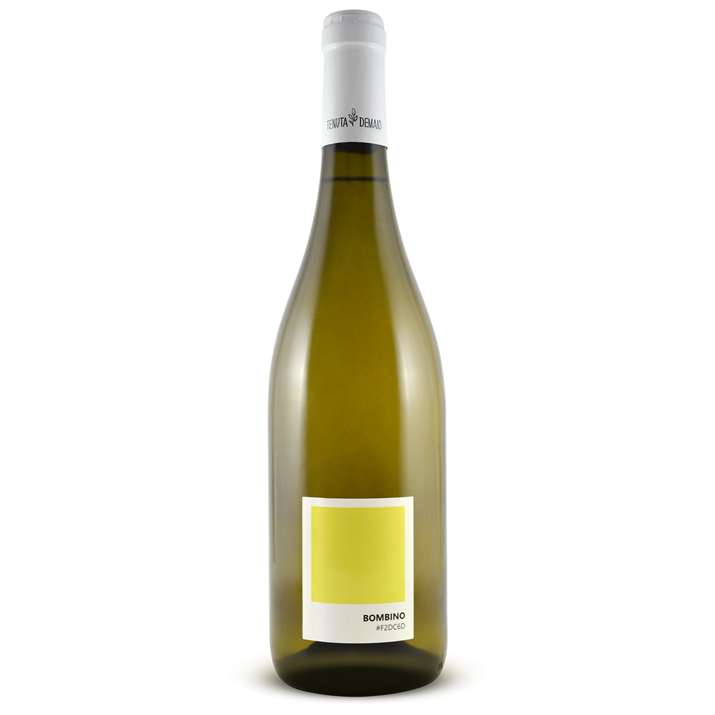 bottiglia vino bombino bianco su sfondo trasparente