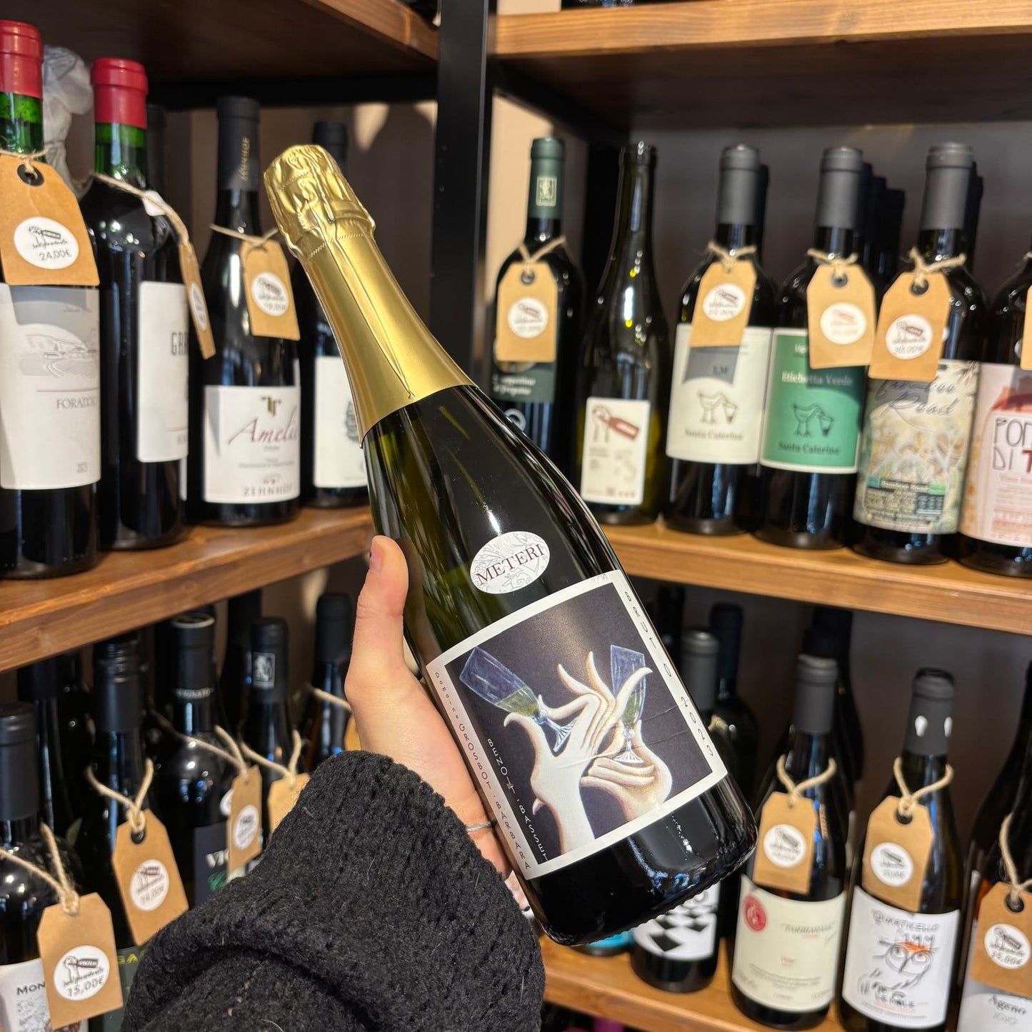 Bottiglia Brut 0 Grosbot Barbara spumante metodo classico francese