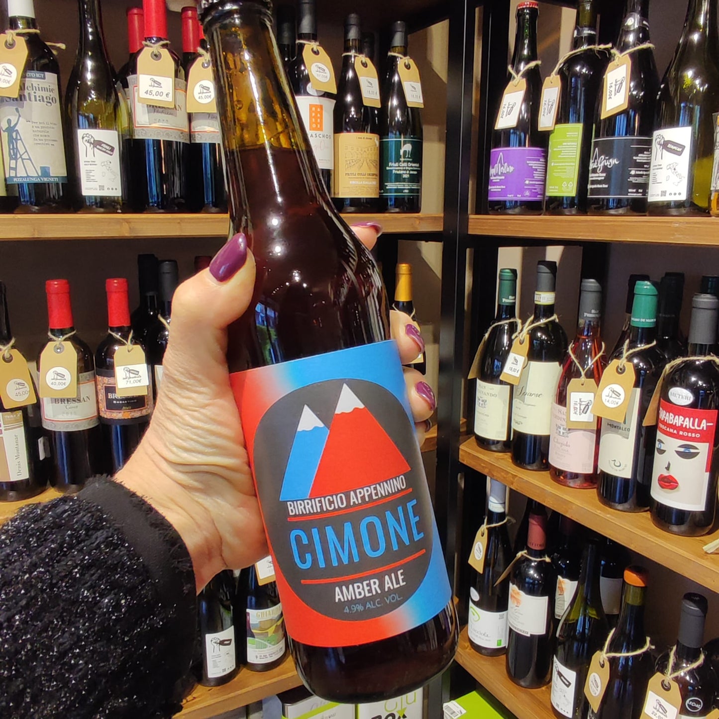 Bottiglia di Cimone – American Amber Ale del Birrificio Appennino