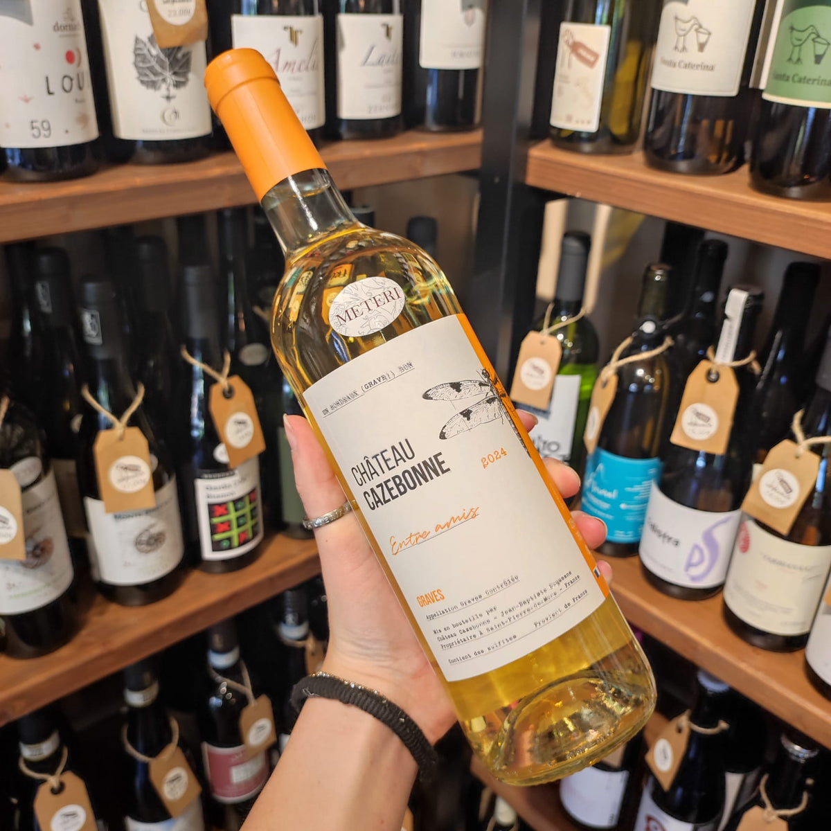 Bottiglia di Entre Amis Blanc 2024, Graves di Château Cazeronne.