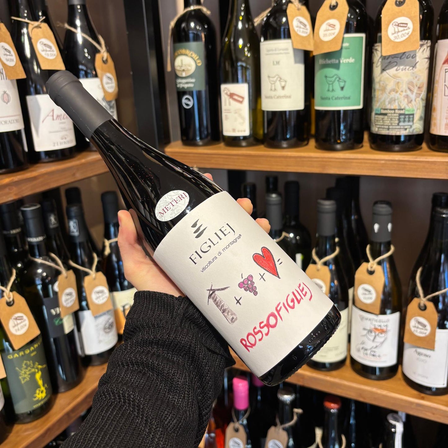bottiglia rossofiglije viticoltura di montagna