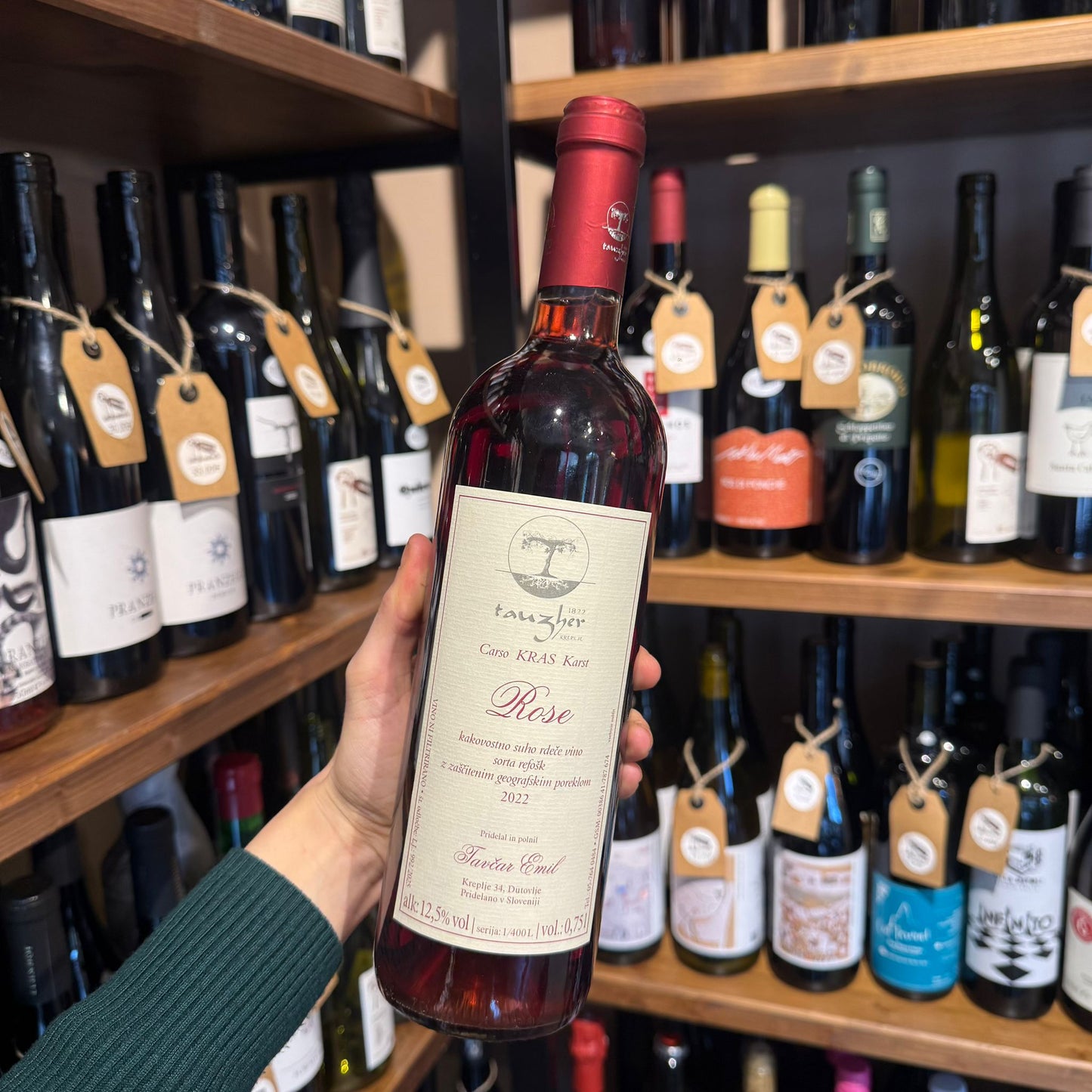 vino rosato refosk tavcar emil slovenia