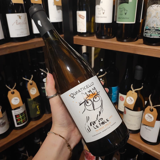 Bottiglia di Le Mole 2023, Malvasia Emilia IGP di Quarticello.