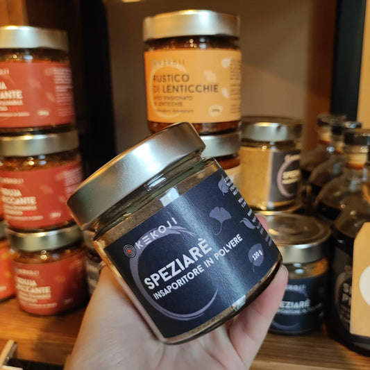 Vasetto di Speziarè Kekoji, insaporitore in polvere da 120 g.