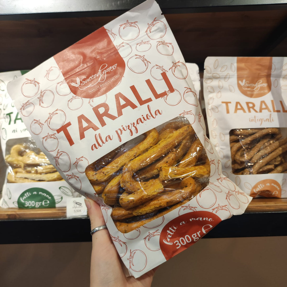 Confezione di Taralli alla Pizzaiola 300 g Succo di Grano.