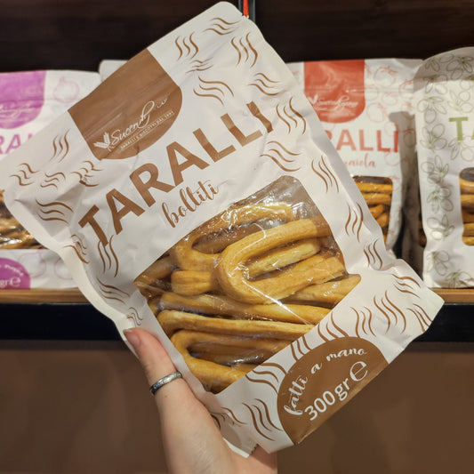 Confezione di Taralli Bolliti 300 g Succo di Grano.